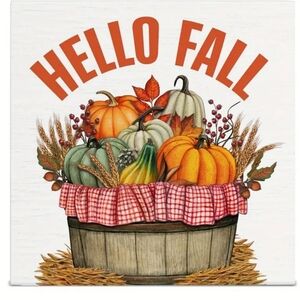 NEW! Hello Fall sign
